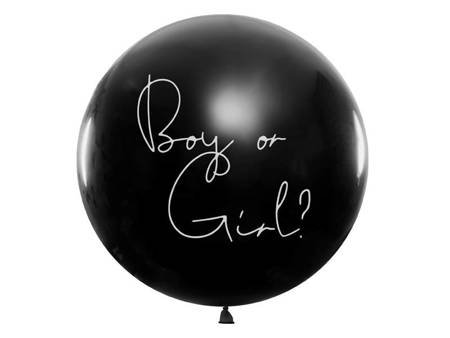 Balon lateksowy - Okrągły - Gender Reveal - Chłopiec - 1 metr