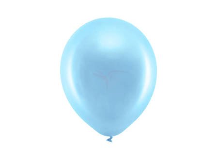 Balony metalizowane 23cm - Rainbow - Niebieskie - 100 sztuk