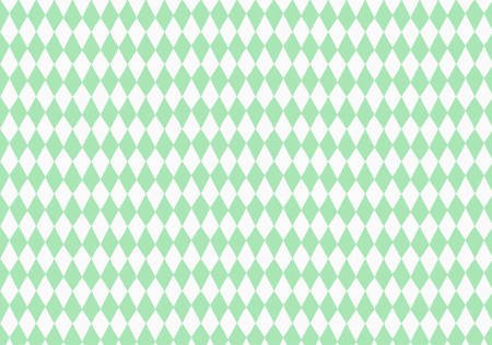 Papier do pakowania - Biały - Jasnozielone Romby - 68,5 x 100 cm